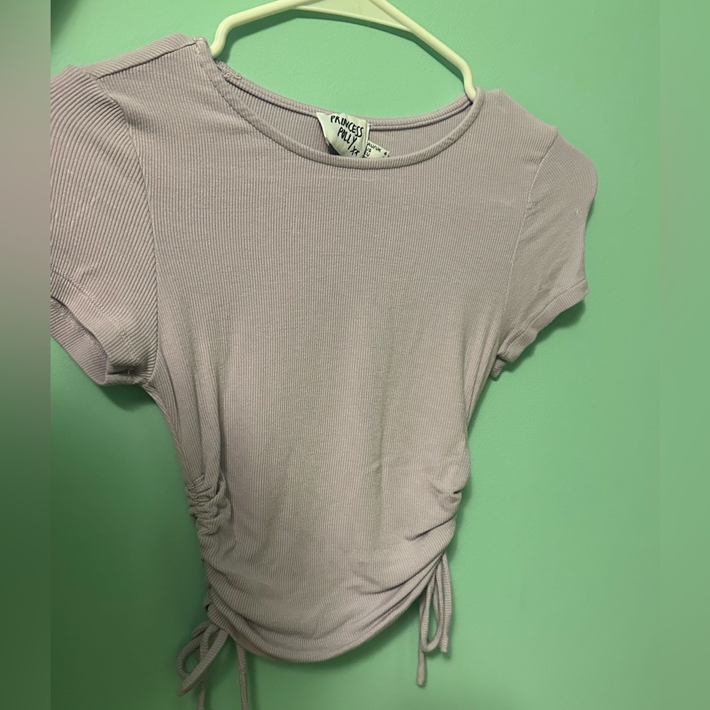 light purple princess polly shirt
